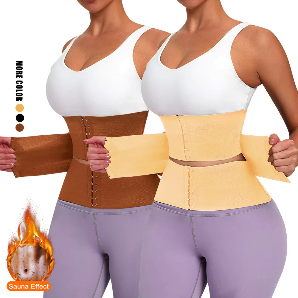 Anti-Roll Steel Boned Waist Trainer for Hourglass Figure All Day Wear