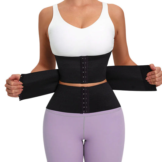 Anti-Roll Steel Boned Waist Trainer for Hourglass Figure All Day Wear